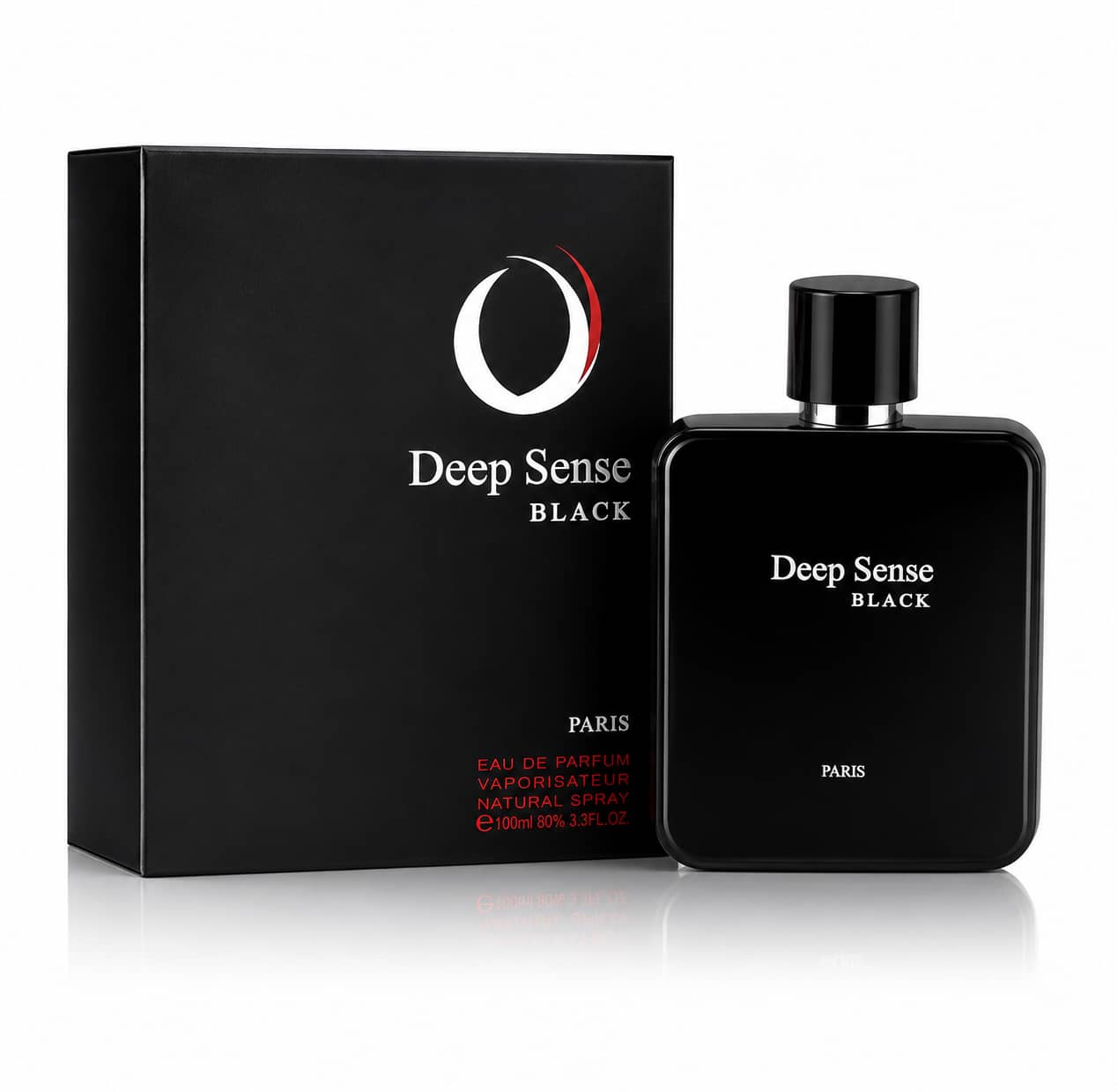 deep sense black eau de parfum 80% vol 100ml