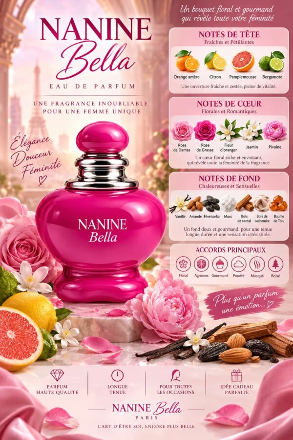 Nanine Bella Eau de Parfum Femme 100ml Nanine Bella Eau de Parfum Femme 100ml