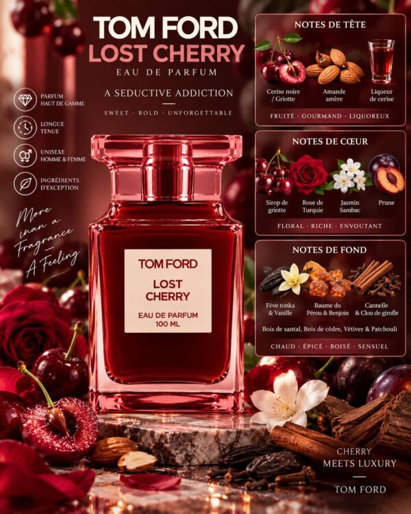 Tom Ford Lost Cherry Tester Original avec boîte 100ml Tom Ford Lost Cherry Tester Original avec boîte 100ml