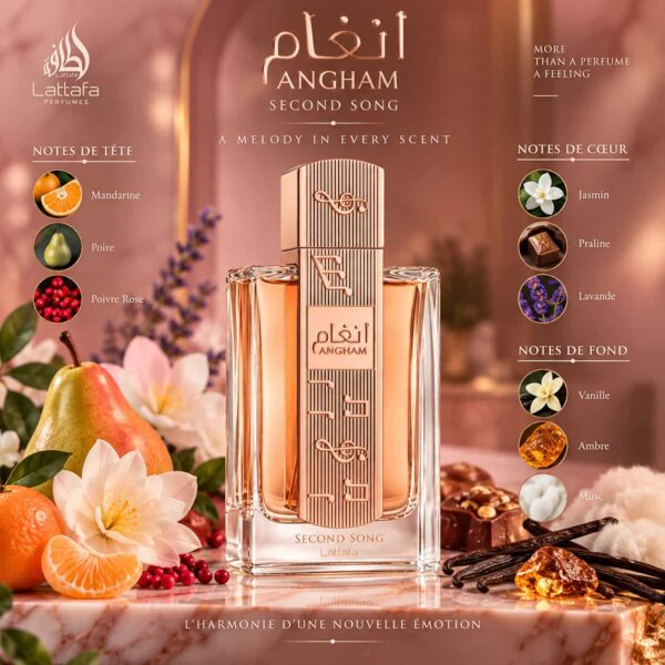 Lattafa Angham Second Song Eau de Parfum 100ml Lattafa Angham Second Song Eau de Parfum 100ml