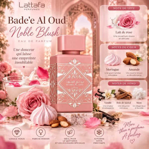 Bade'e Al Oud Noble Blush Lattafa Eau de Parfum 100ml