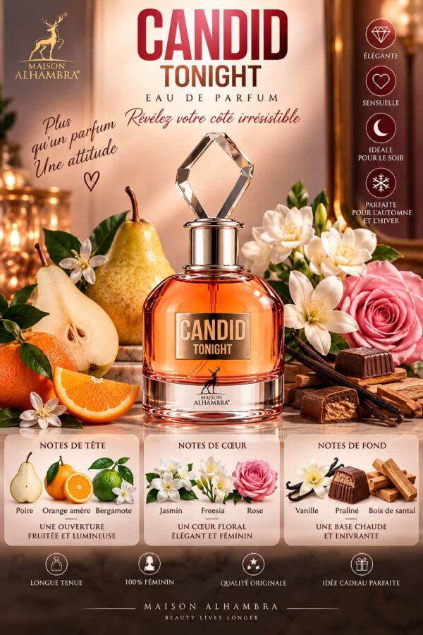Candid Tonight Maison Alhambra Eau de Parfum Femme 100ml