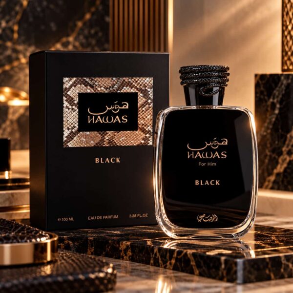 Rasasi Hawas Black 100ml avec boîte Rasasi Hawas Black 100ml avec boîte