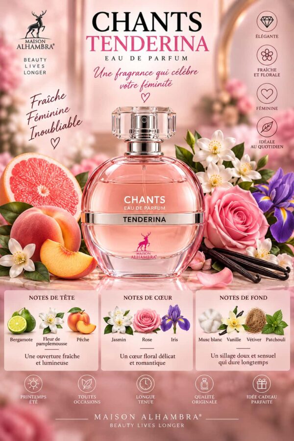 Chants Tenderina Maison Alhambra Eau de Parfum Femme 100ml Chants Tenderina Maison Alhambra Eau de Parfum Femme 100ml