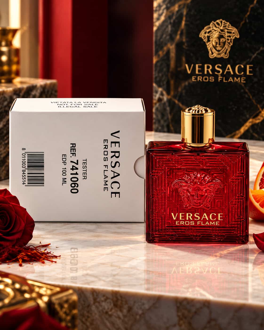 Versace Eros Flame Tester Original 100ml avec boîte tester