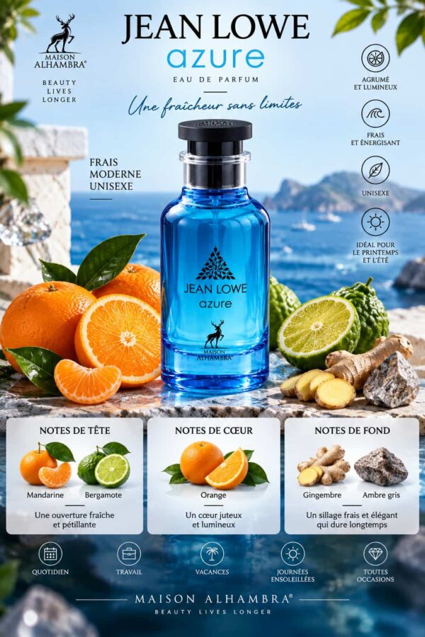 Jean Lowe Azure Maison Alhambra Eau de Parfum 100ml Jean Lowe Azure Maison Alhambra Eau de Parfum 100ml