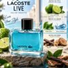 Lacoste L!VE – citron vert, notes aquatiques, réglisse et bois de gaïac Lacoste L!VE – citron vert, notes aquatiques, réglisse et bois de gaïac