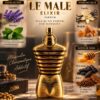 Le Male Elixir Jean Paul Gaultier – Notes lavande, menthe, vanille, miel, fève tonka et tabac