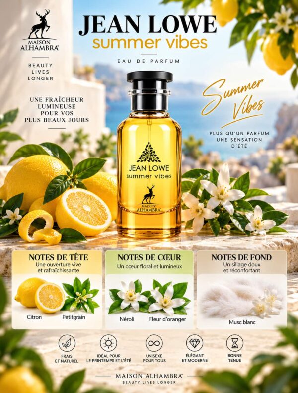 Jean Lowe Summer Vibes Maison Alhambra Eau de Parfum 100ml Jean Lowe Summer Vibes Maison Alhambra Eau de Parfum 100ml