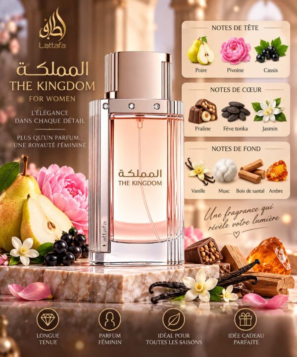 The Kingdom For Women Lattafa Eau de Parfum Femme 100ml