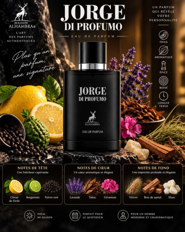 Jorge Di Profumo Maison Alhambra Eau de Parfum Homme 100ml
