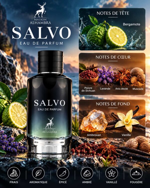 Salvo Maison Alhambra 100ml avec boîte Salvo Maison Alhambra 100ml avec boîte